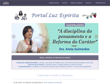 Tablet Screenshot of luzespirita.org.br